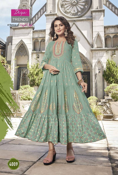 Kajal Groom 4 Fancy Wear Designer Anarkali Kurti Collection